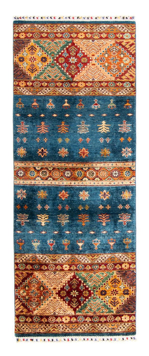 Tappeto corsia Tappeto Ziegler - Shal - 210 x 76 cm - blu scuro