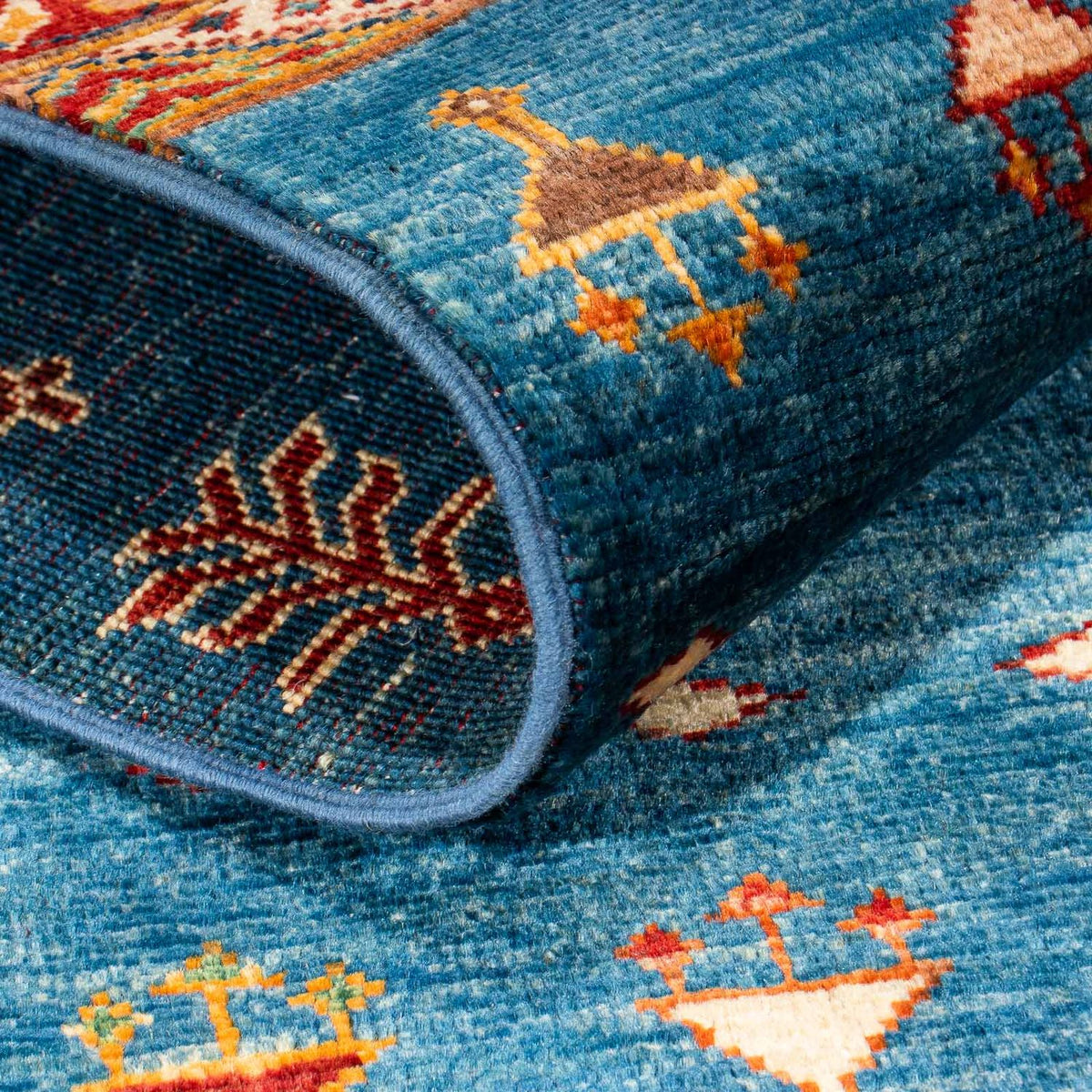 Tappeto corsia Tappeto Ziegler - Shal - 210 x 76 cm - blu scuro