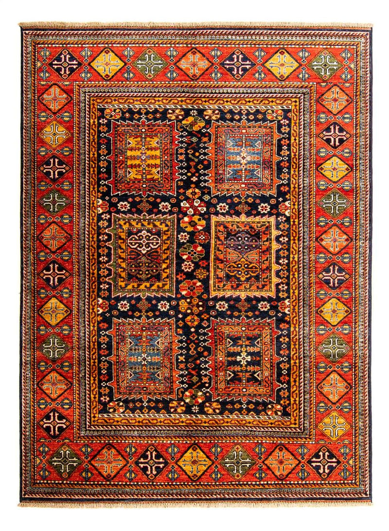 Tappeto afgano - 244 x 170 cm - blu scuro