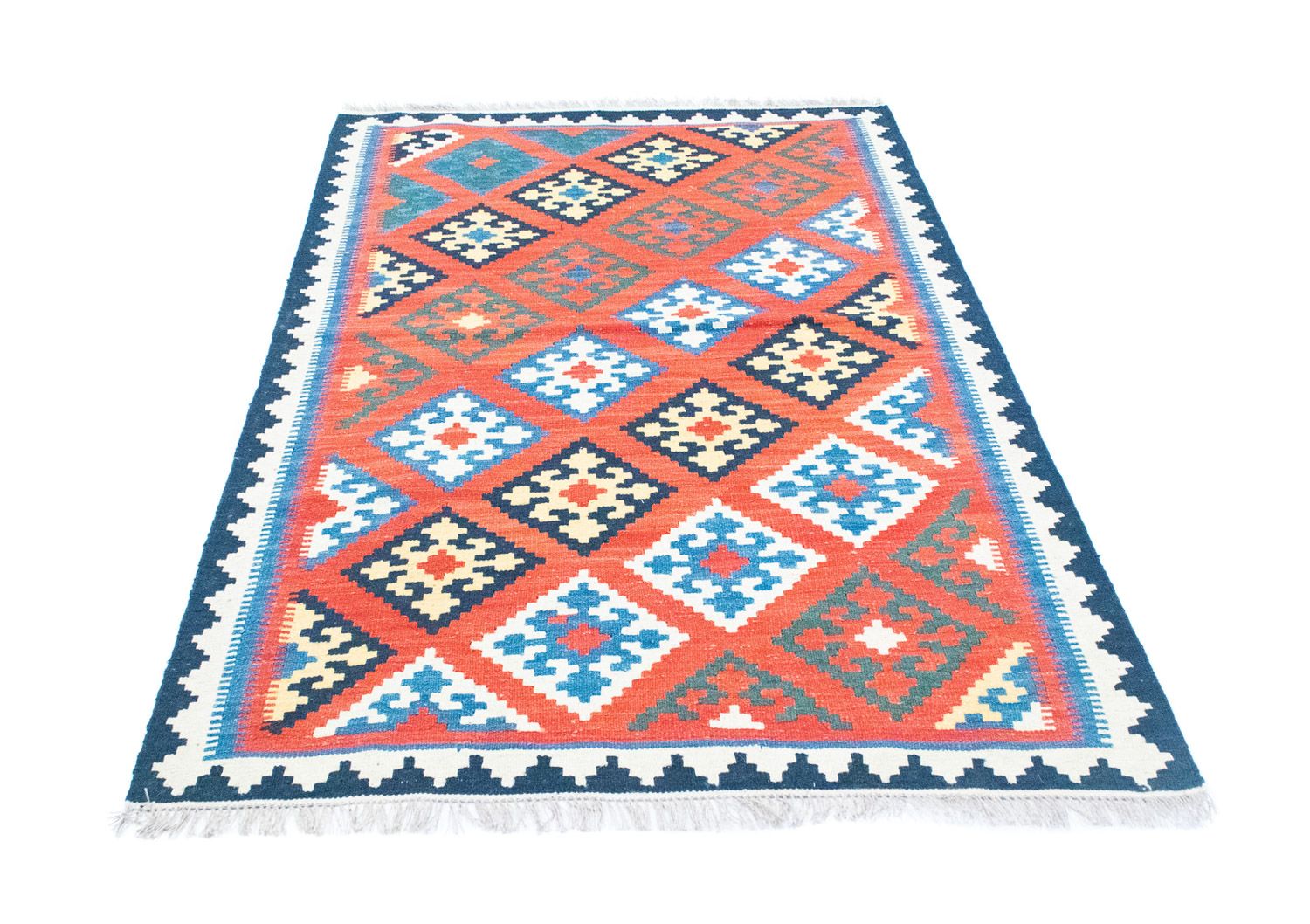 Tappeto Kelim - Orientale - 188 x 123 cm - arancione