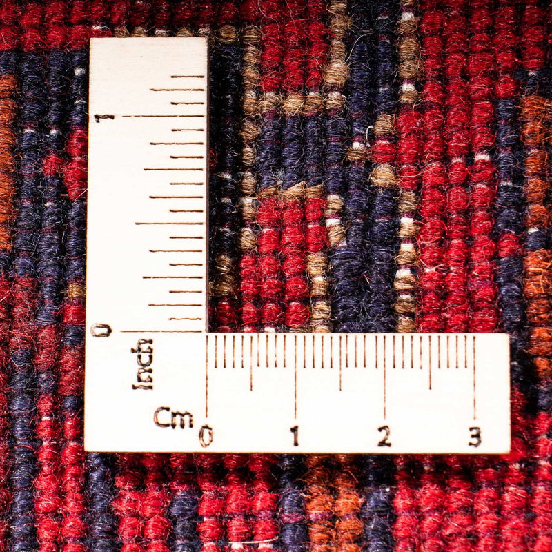 Tappeto corsia Tappeto afgano - Kunduz - 295 x 82 cm - rosso scuro
