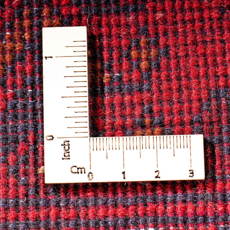 Tappeto corsia Tappeto afgano - Kunduz - 299 x 82 cm - rosso scuro