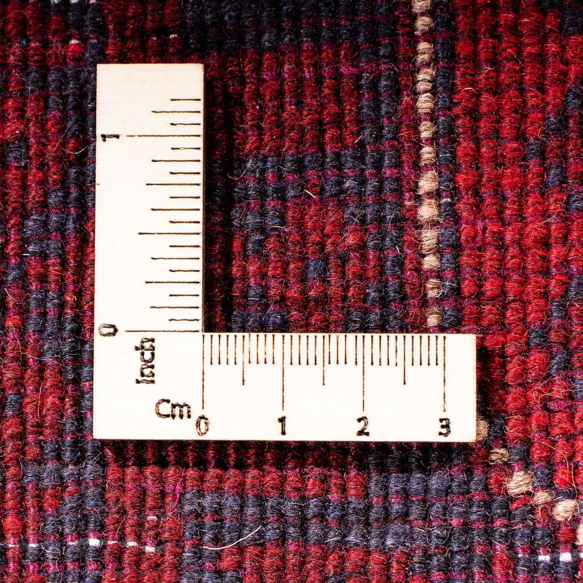 Tappeto corsia Tappeto afgano - Kunduz - 298 x 82 cm - rosso scuro