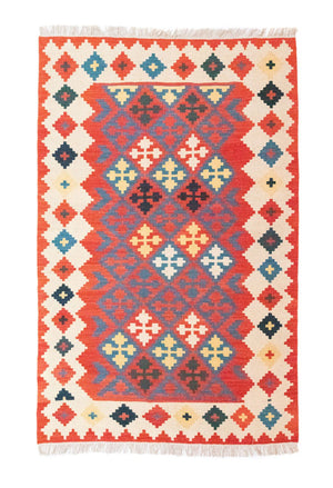 Tappeto Kelim - Orientale - 183 x 120 cm - arancione