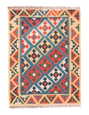 Tappeto Kelim - Orientale - 168 x 128 cm - blu