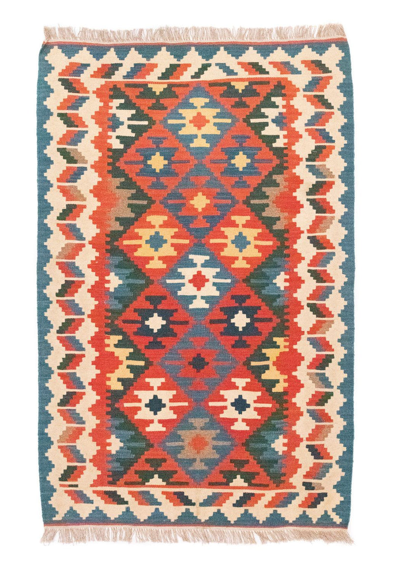 Tappeto Kelim - Orientale - 185 x 119 cm - arancione