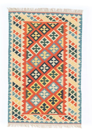 Tappeto Kelim - Orientale - 184 x 118 cm - arancione