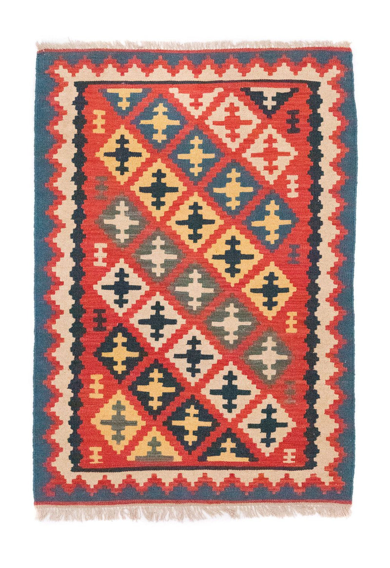 Tappeto Kelim - Orientale - 150 x 102 cm - rosso