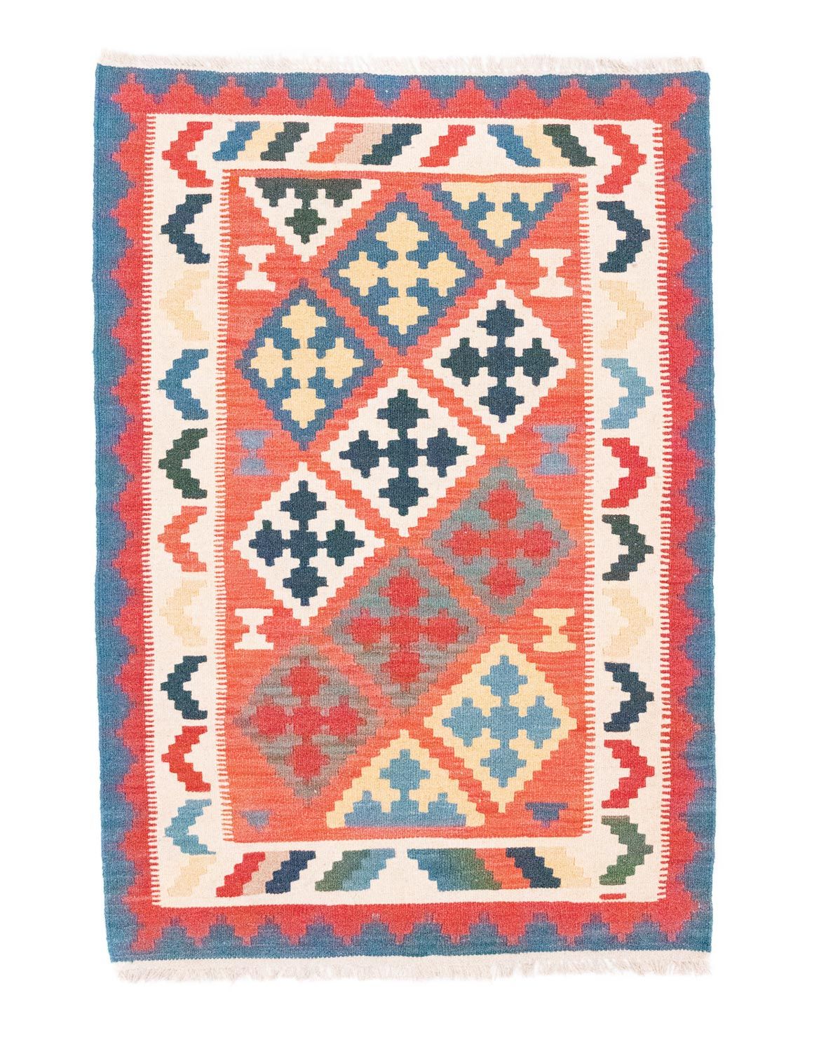 Tappeto Kelim - Orientale - 147 x 101 cm - arancione
