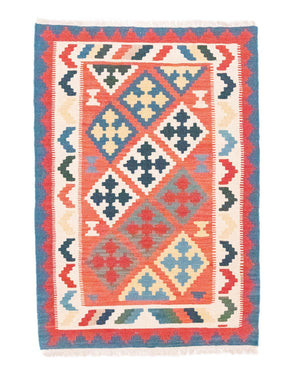 Tappeto Kelim - Orientale - 147 x 101 cm - arancione