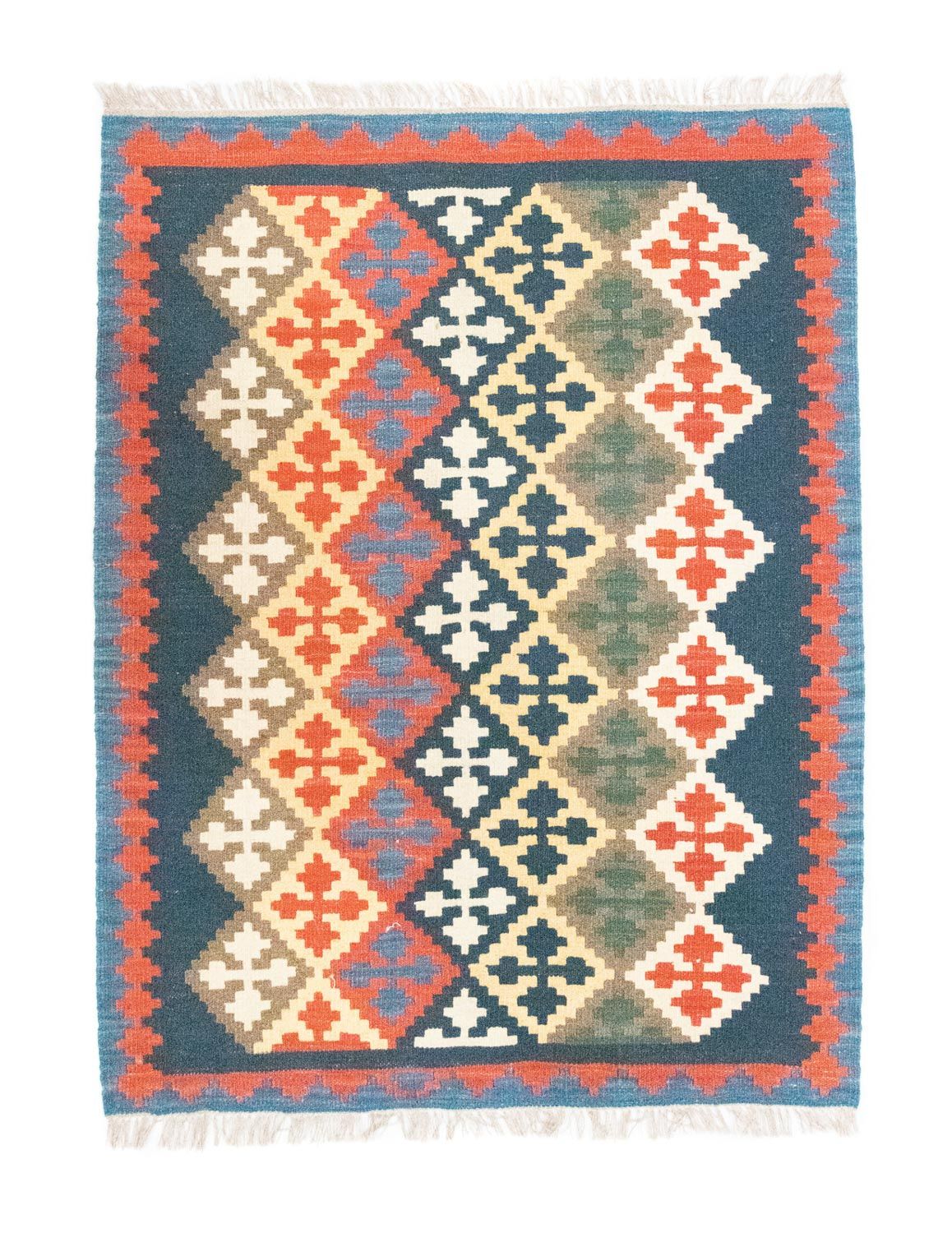 Tappeto Kelim - Orientale - 144 x 110 cm - blu