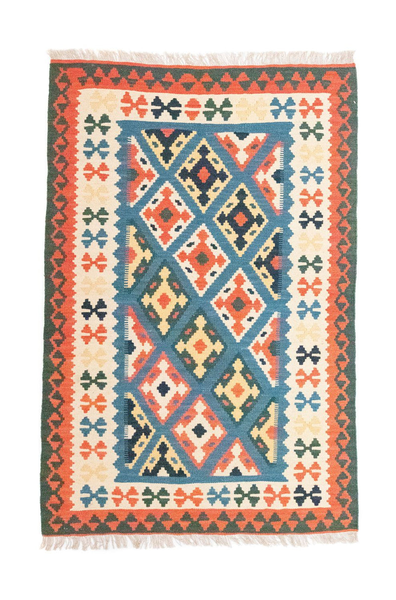 Tappeto Kelim - Orientale - 153 x 100 cm - blu