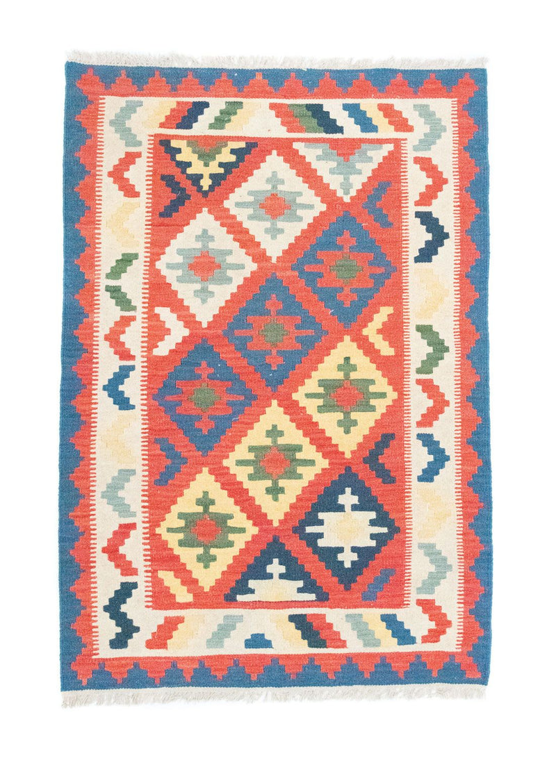 Tappeto Kelim - Orientale - 147 x 100 cm - arancione