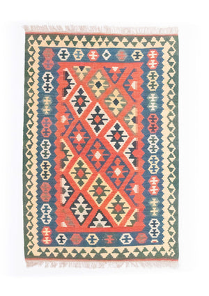 Tappeto Kelim - Orientale - 158 x 105 cm - arancione
