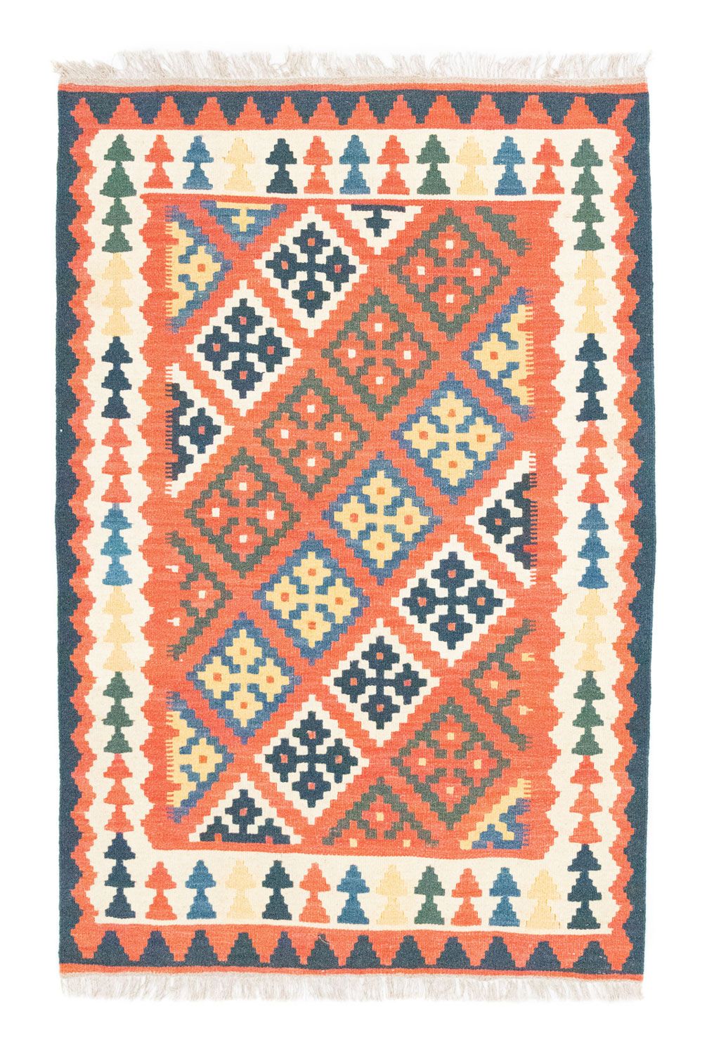 Tappeto Kelim - Orientale - 154 x 101 cm - arancione