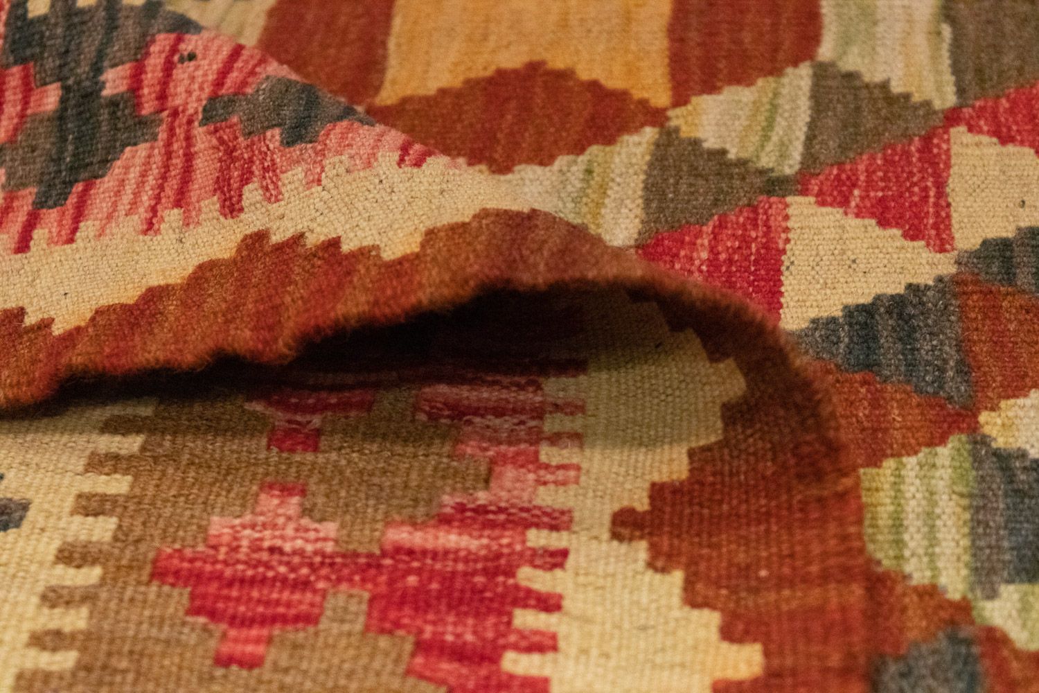 Tappeto Kelim - Orientale - 146 x 99 cm - arancione