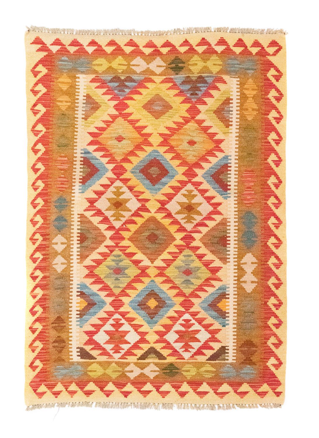Tappeto Kelim - Orientale - 147 x 105 cm - arancione