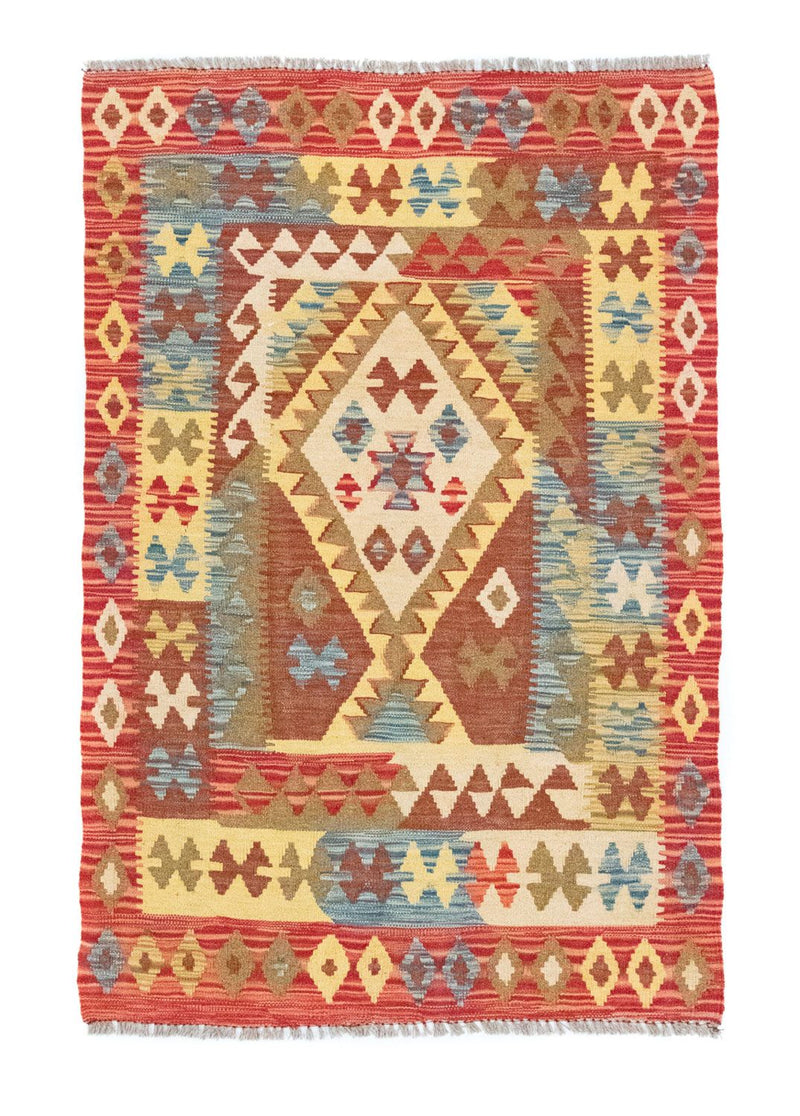 Tappeto Kelim - Orientale - 141 x 97 cm - arancione