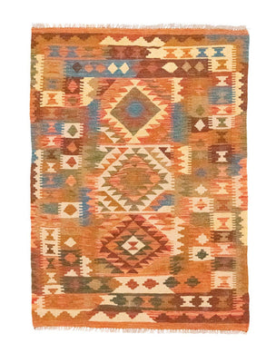 Tappeto Kelim - Orientale - 146 x 100 cm - arancione
