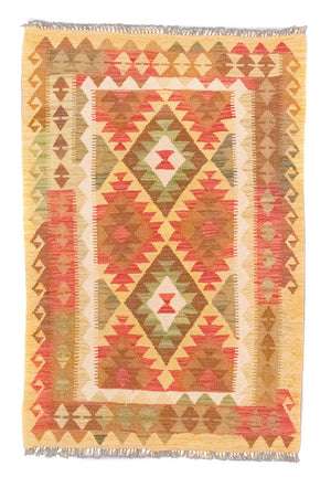 Tappeto Kelim - Orientale - 148 x 98 cm - arancione