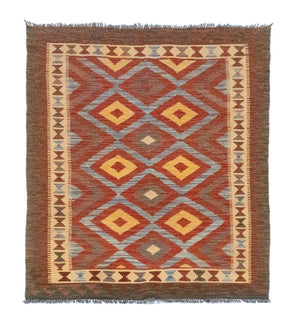 Tappeto Kelim - Orientale - 161 x 107 cm - marrone