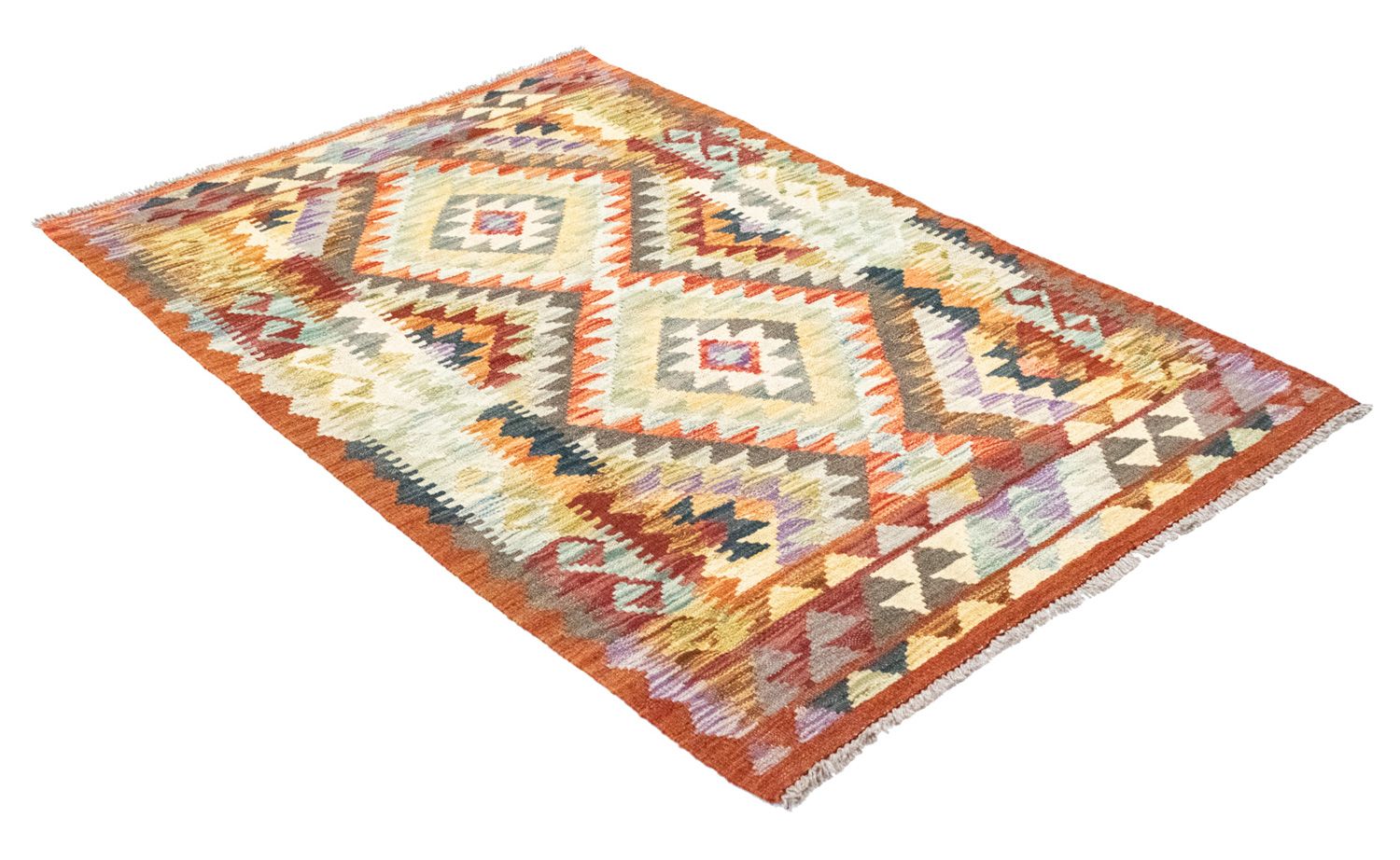 Tappeto Kelim - Orientale - 147 x 97 cm - arancione