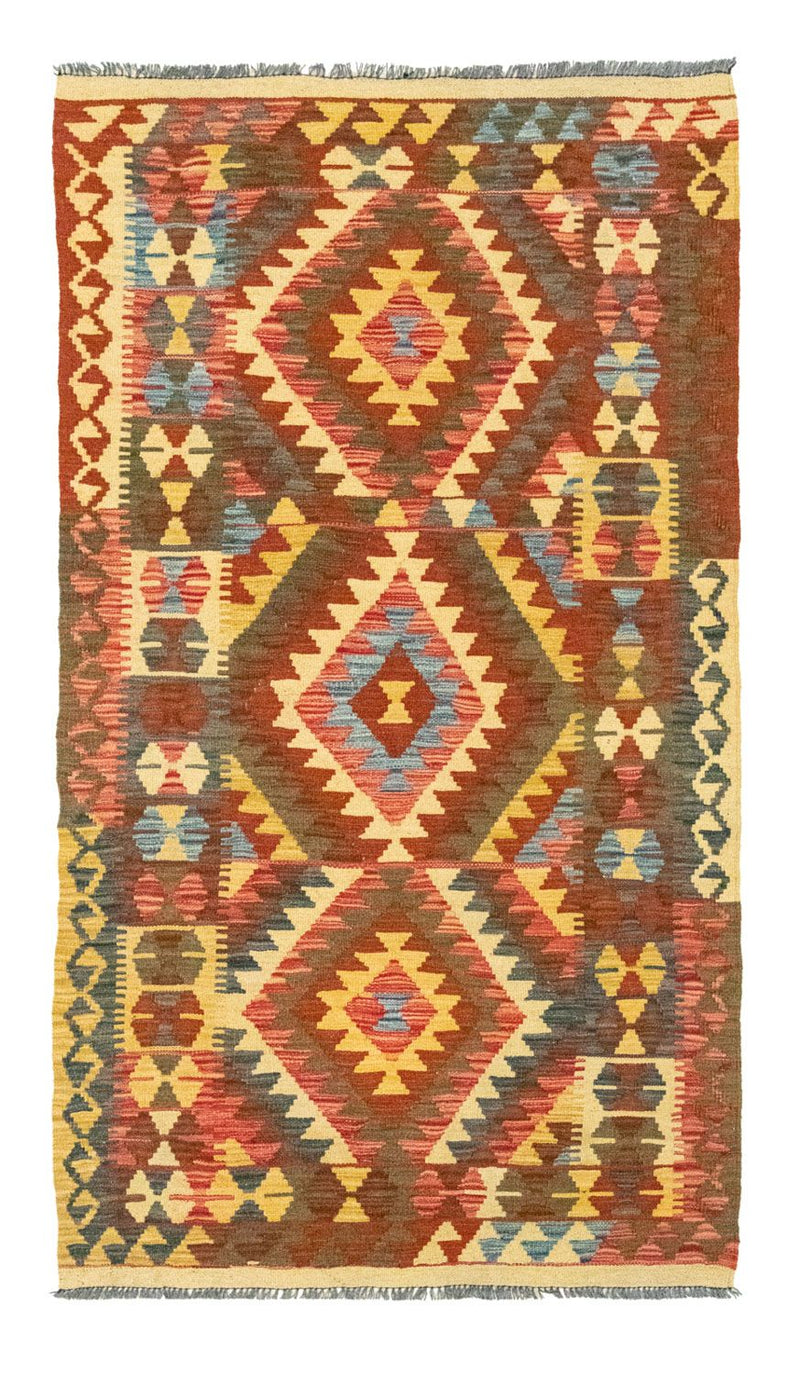 Tappeto corsia Tappeto Kelim - Orientale - 192 x 104 cm - arancione