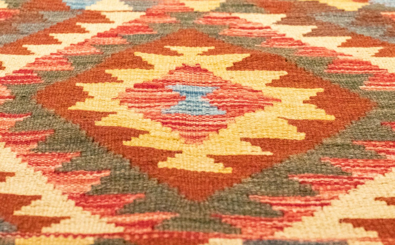 Tappeto corsia Tappeto Kelim - Orientale - 192 x 104 cm - arancione