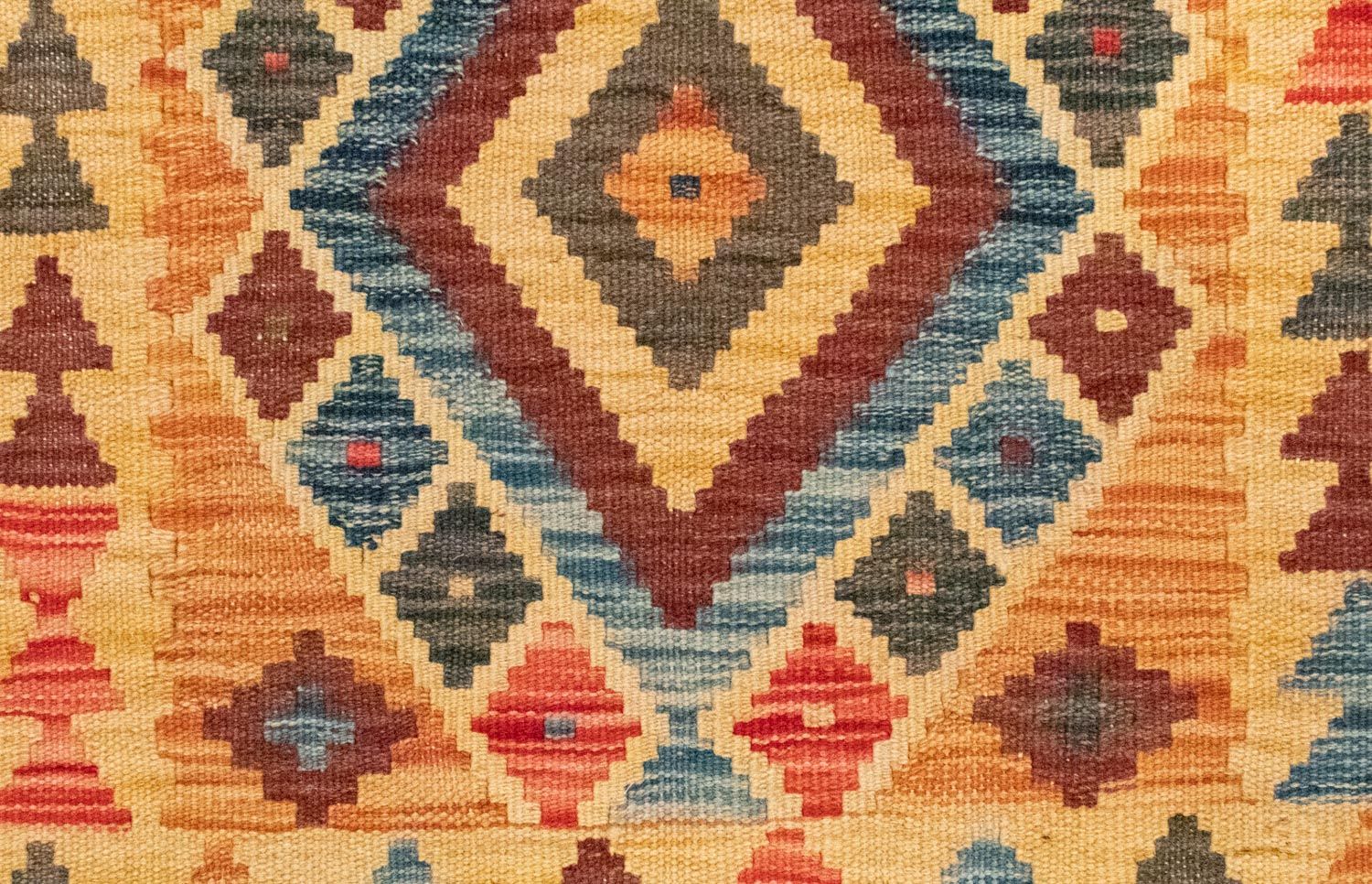 Tappeto Kelim - Orientale - 127 x 86 cm - giallo