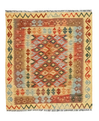 Tappeto Kelim - Orientale quadrato  - 115 x 106 cm - multicolore