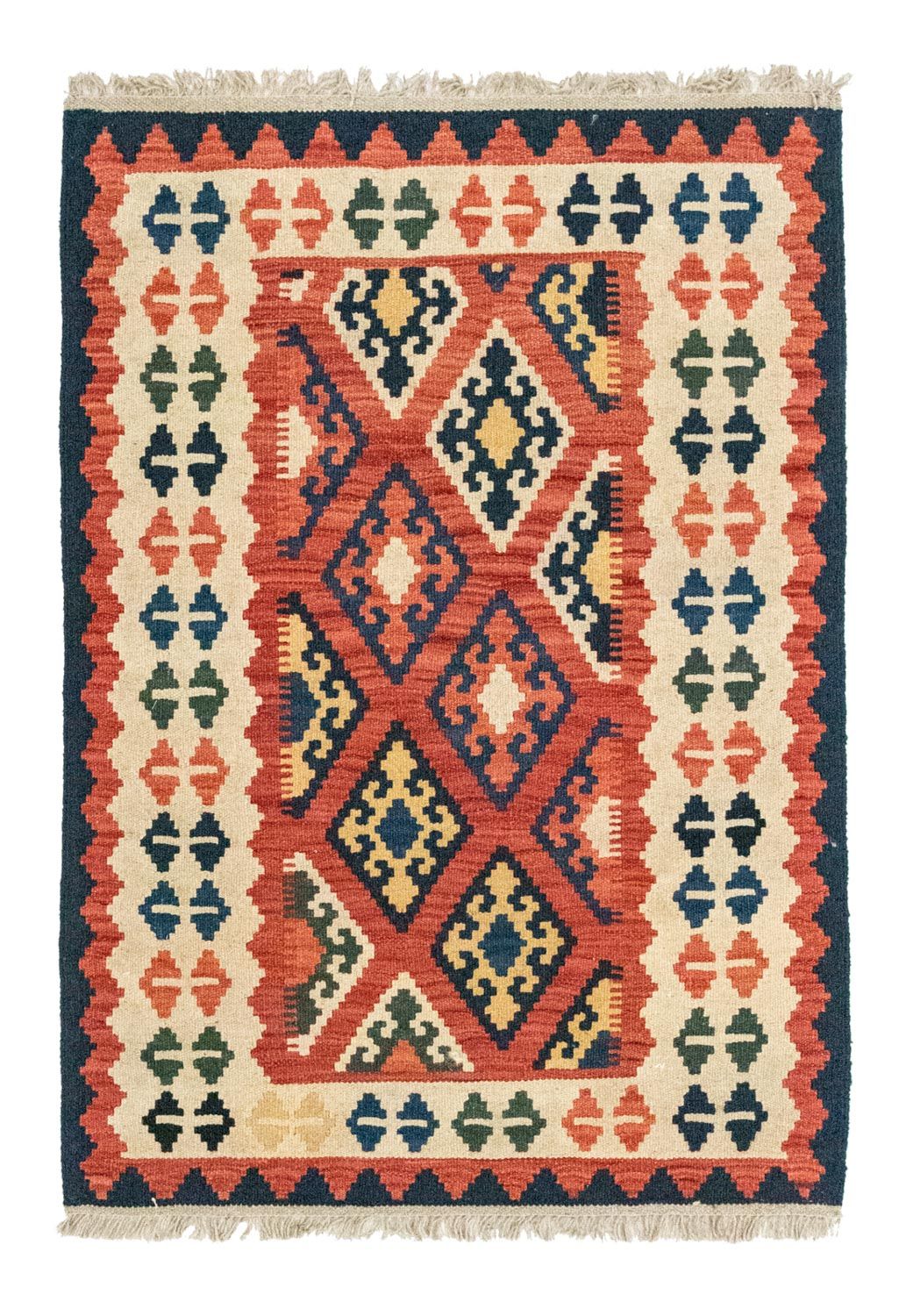 Tappeto Kelim - Orientale - 123 x 85 cm - arancione