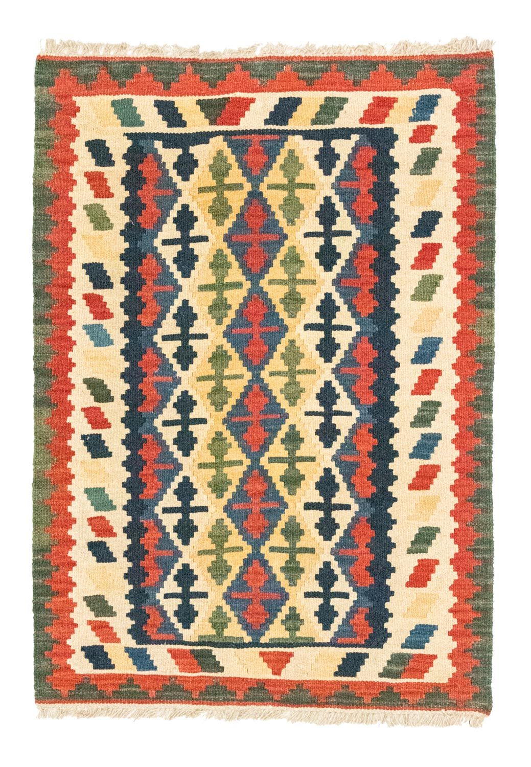 Tappeto Kelim - Orientale - 123 x 86 cm - arancione