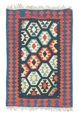 Tappeto Kelim - Orientale - 122 x 82 cm - blu