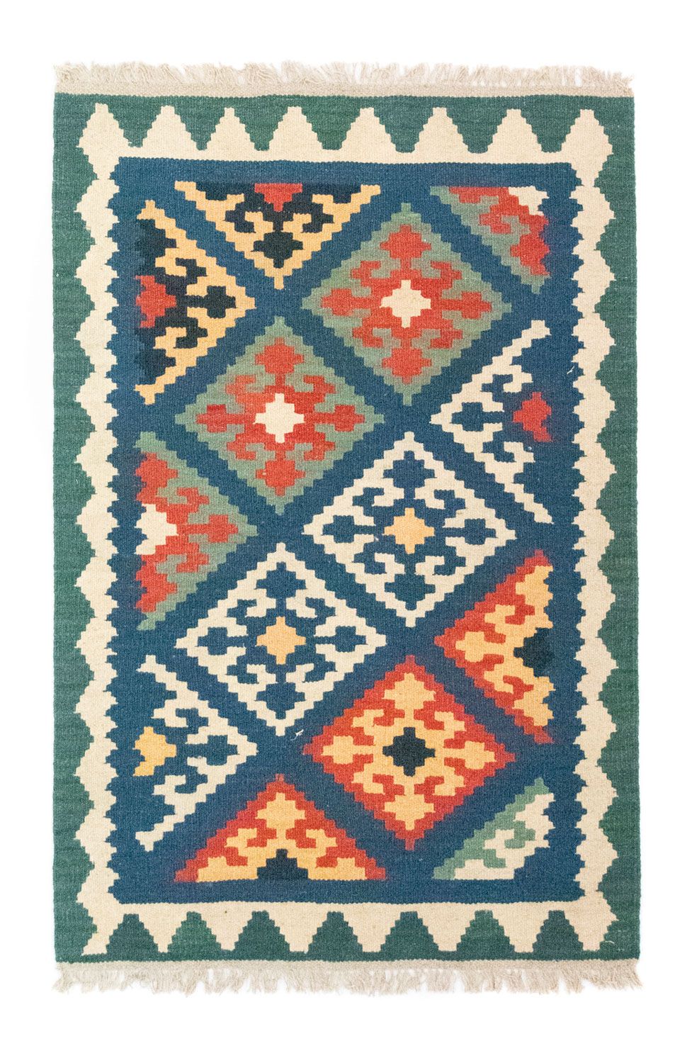 Tappeto Kelim - Orientale - 123 x 84 cm - blu