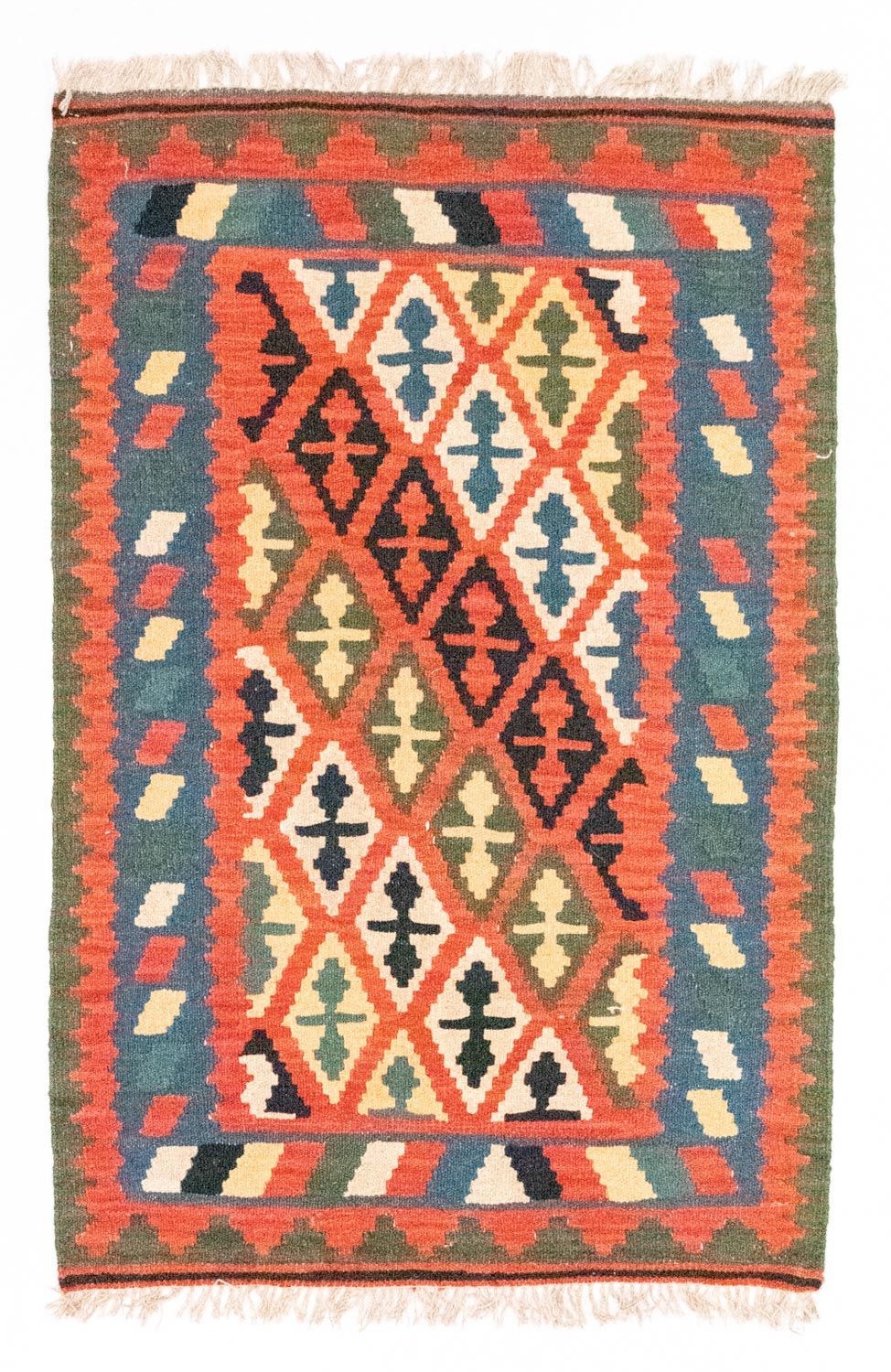 Tappeto Kelim - Orientale - 126 x 83 cm - arancione