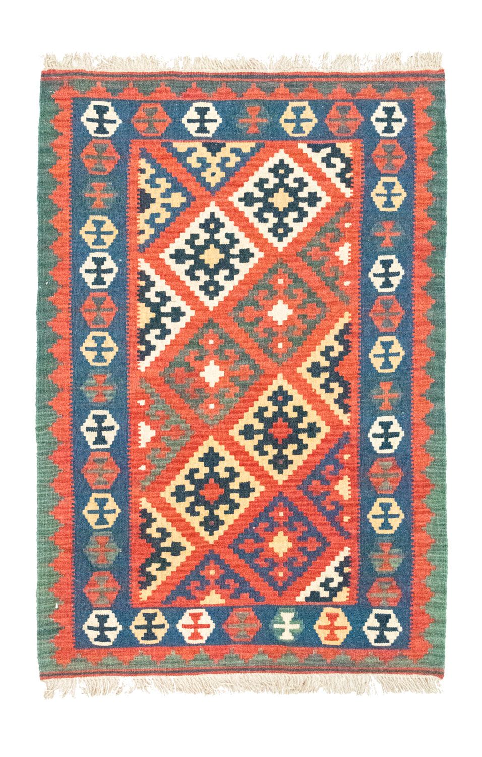 Tappeto Kelim - Orientale - 126 x 85 cm - arancione