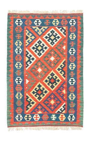 Tappeto Kelim - Orientale - 126 x 85 cm - arancione