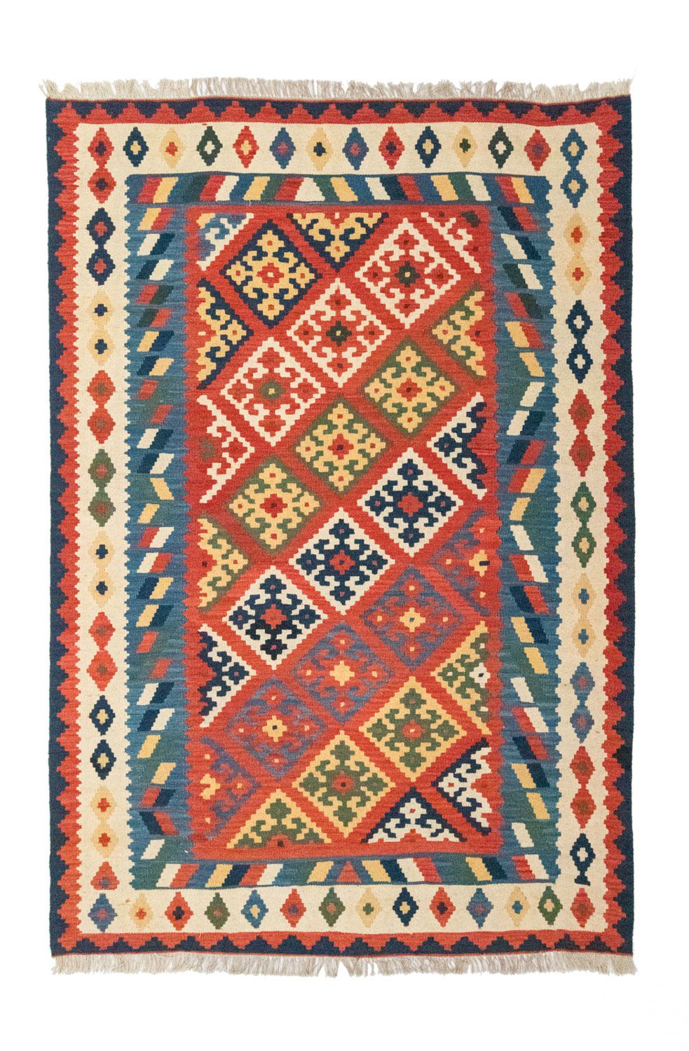 Tappeto Kelim - Orientale - 254 x 170 cm - rosso
