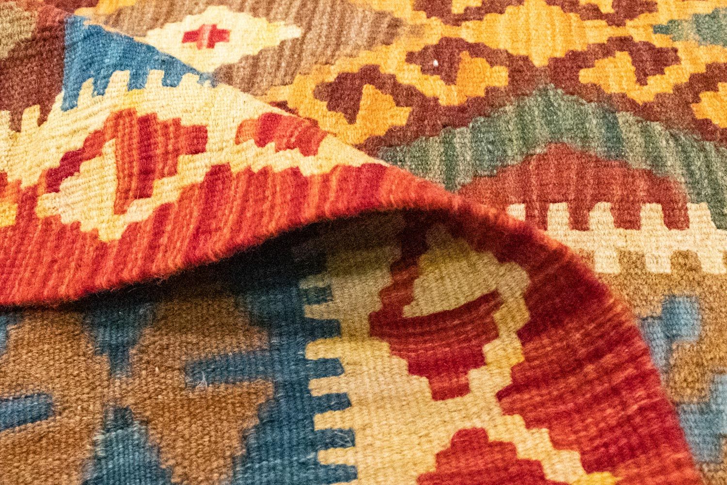 Tappeto Kelim - Orientale - 259 x 161 cm - arancione