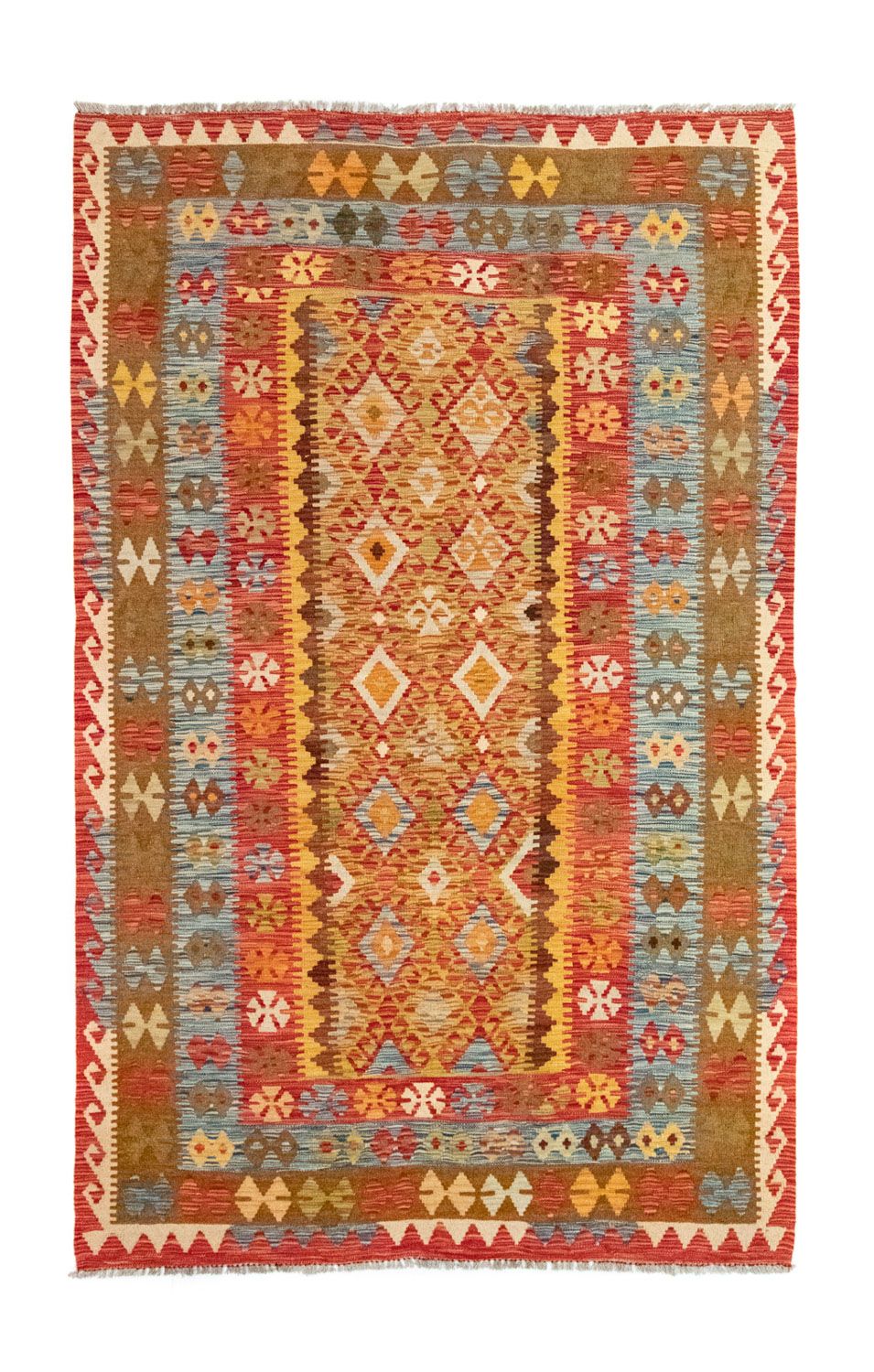 Tappeto Kelim - Orientale - 252 x 162 cm - oro