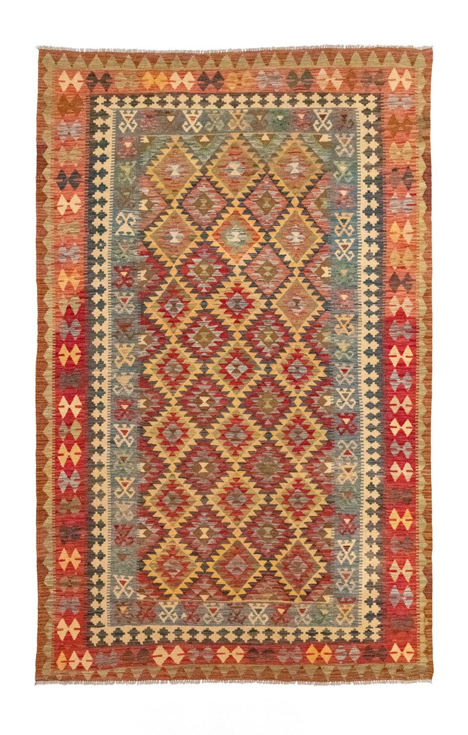 Tappeto Kelim - Orientale - 305 x 195 cm - oro