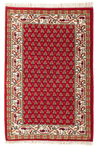 Tappeto orientale - Mir - Indus - 90 x 60 cm - rosso scuro
