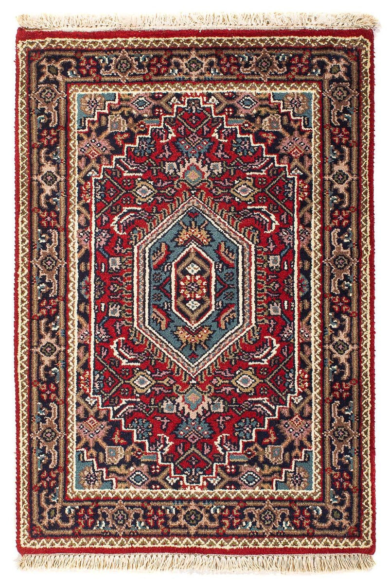 Tappeto orientale - Bidjar - Indo - 90 x 60 cm - rosso scuro