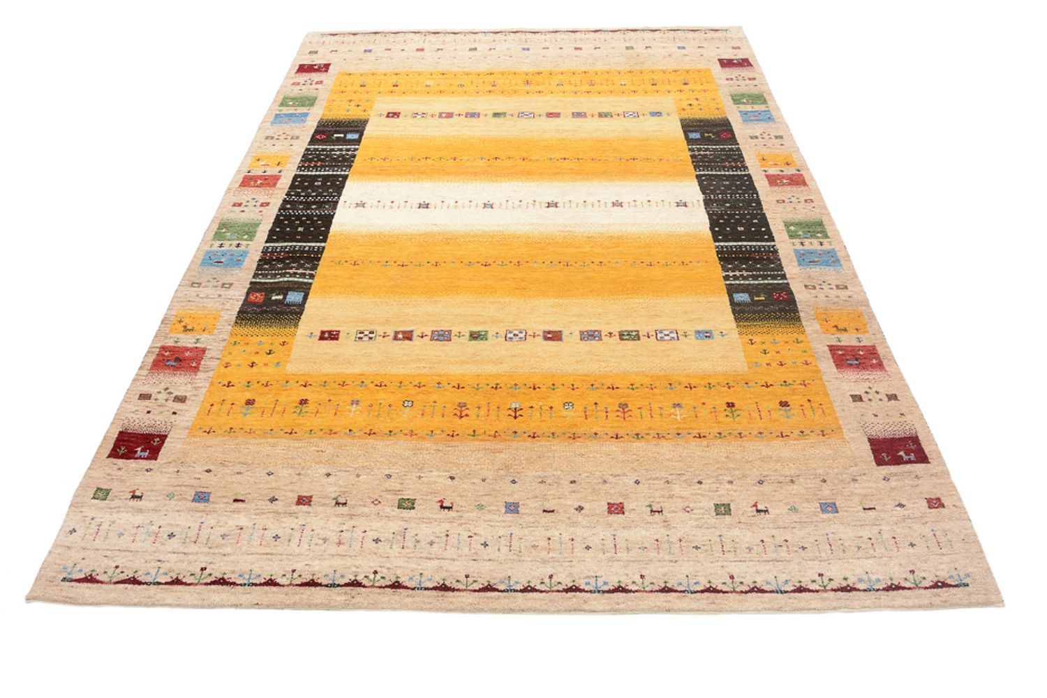 Tappeto Gabbeh - Loribaft Indus - 245 x 173 cm - multicolore