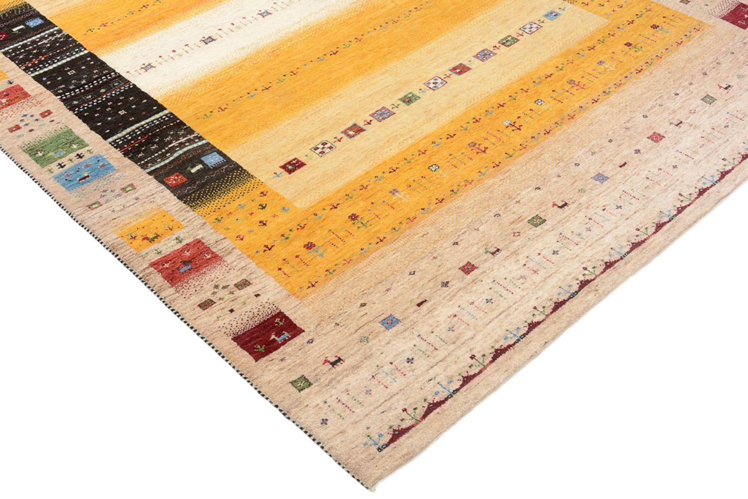 Tappeto Gabbeh - Loribaft Indus - 245 x 173 cm - multicolore