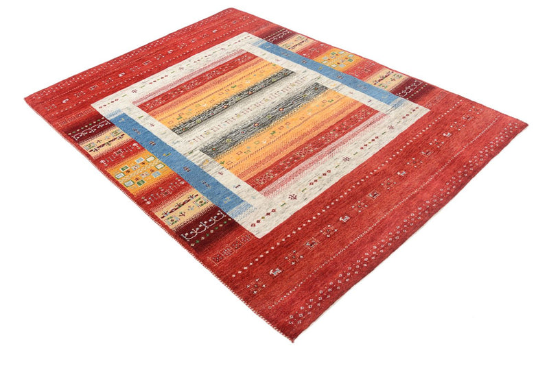 Tappeto Gabbeh - Loribaft Indus - 201 x 148 cm - multicolore