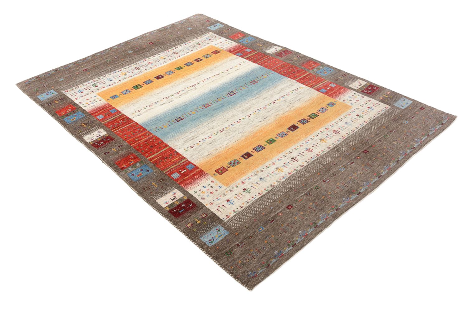 Tappeto Gabbeh - Loribaft Indus - 203 x 146 cm - multicolore