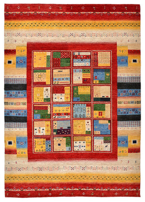Tappeto Gabbeh - Loribaft Indus - 236 x 169 cm - multicolore