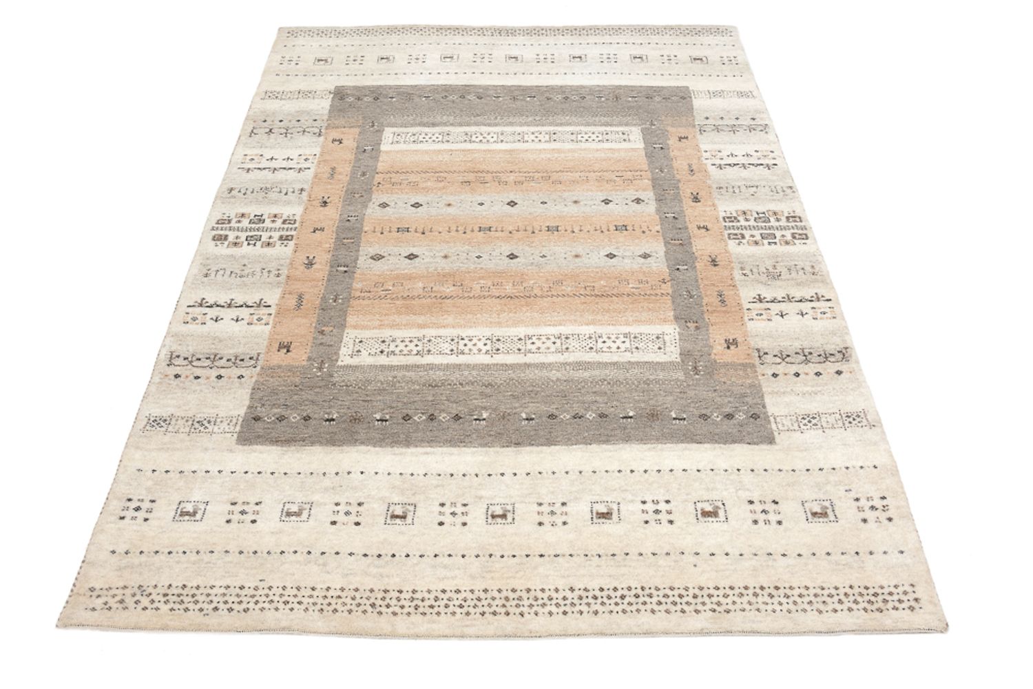Tappeto Gabbeh - Loribaft Indus - 299 x 205 cm - beige scuro