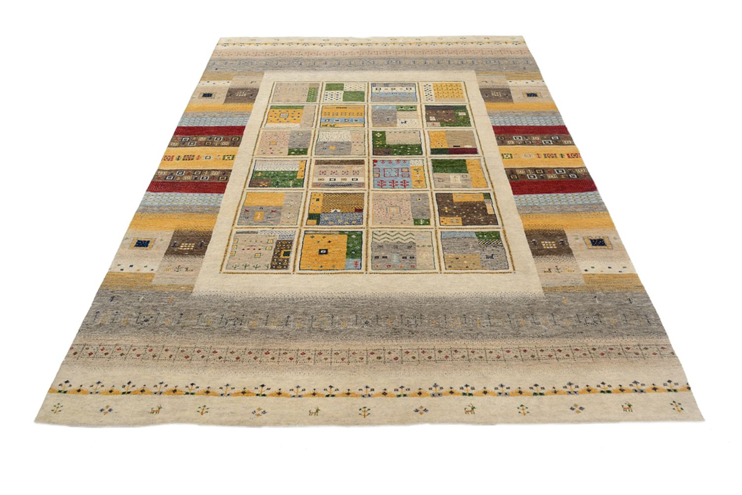 Tappeto Gabbeh - Loribaft Indus - 241 x 174 cm - multicolore